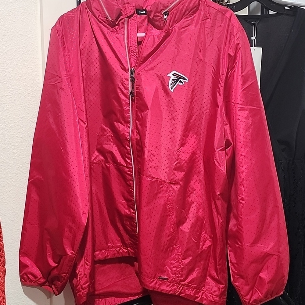 NFL/MSX by Michael Strahan for NFL Womens Atlanta Falcons Jacket Red Size XXL